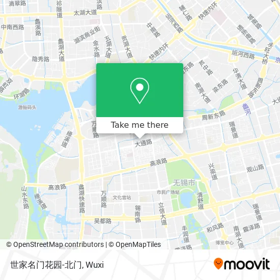 世家名门花园-北门 map