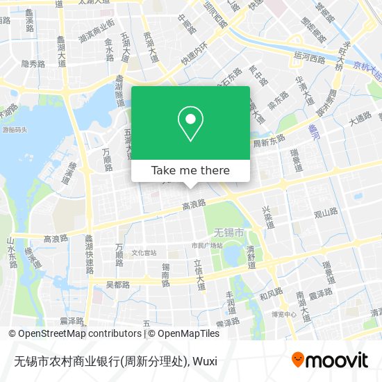 无锡市农村商业银行(周新分理处) map