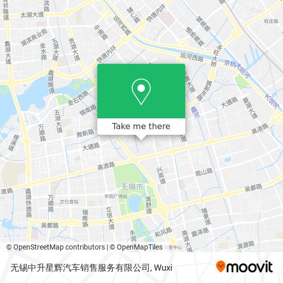 无锡中升星辉汽车销售服务有限公司 map