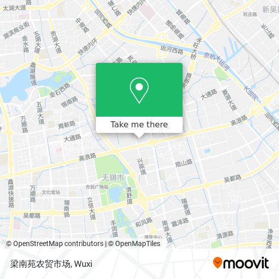 梁南苑农贸市场 map
