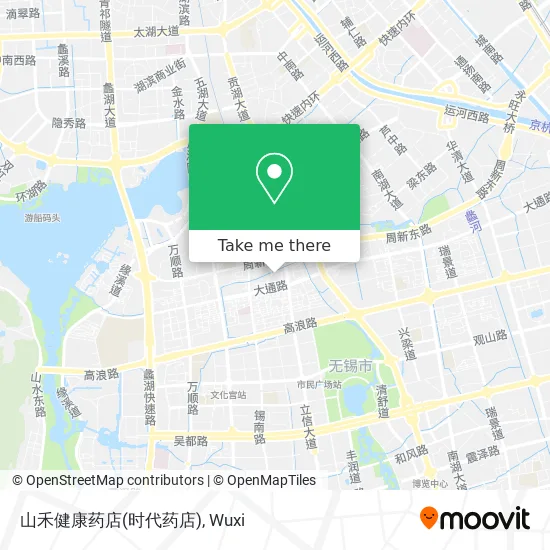 山禾健康药店(时代药店) map