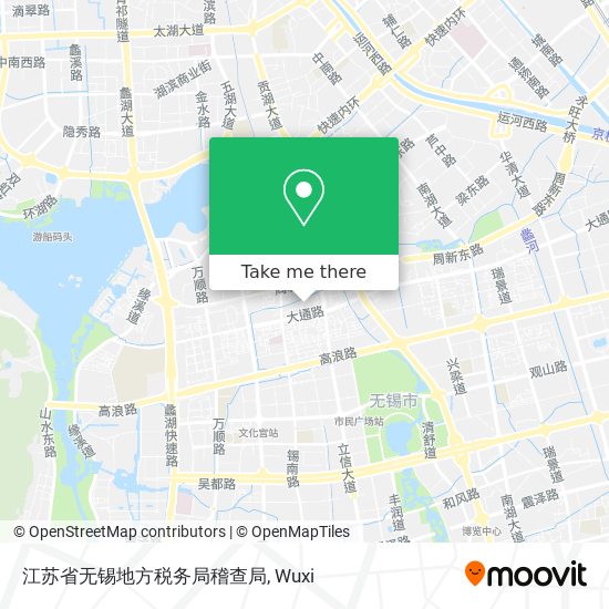江苏省无锡地方税务局稽查局 map