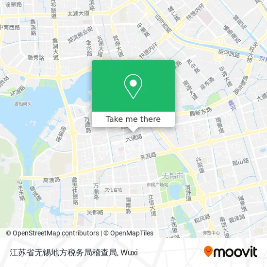 江苏省无锡地方税务局稽查局 map