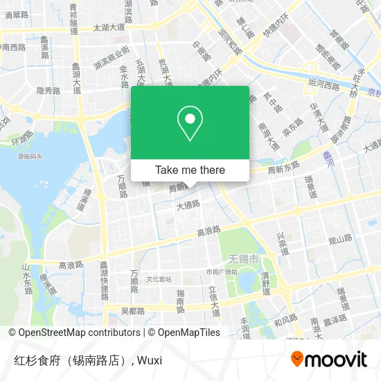红杉食府（锡南路店） map