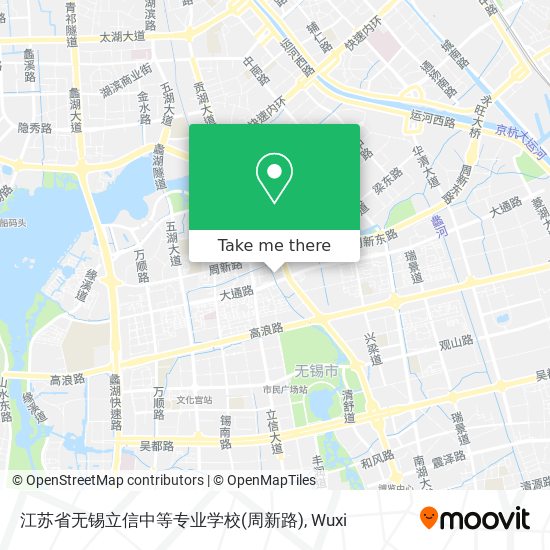 江苏省无锡立信中等专业学校(周新路) map