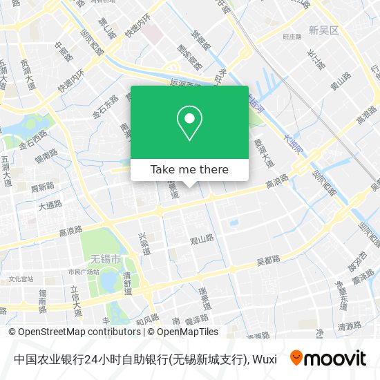 中国农业银行24小时自助银行(无锡新城支行) map