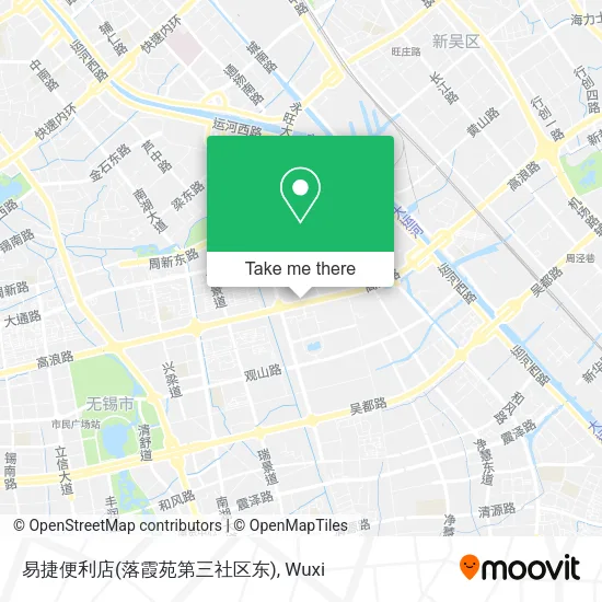 易捷便利店(落霞苑第三社区东) map