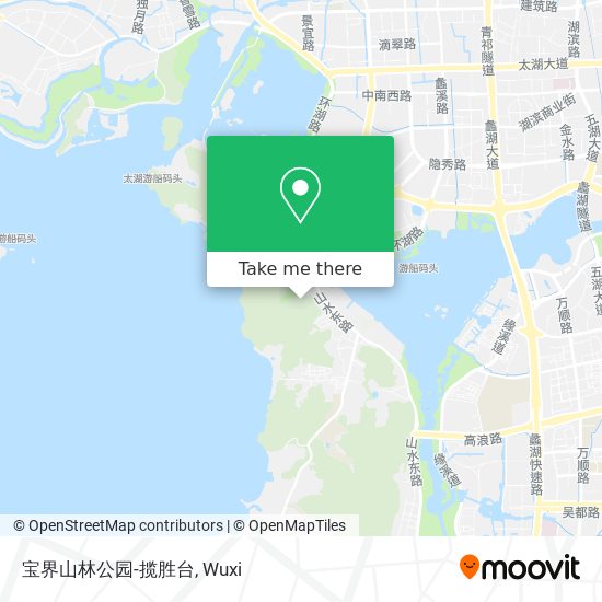 宝界山林公园-揽胜台 map