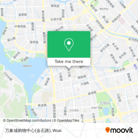 万象城购物中心(金石路) map