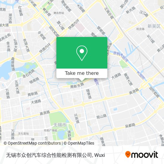 无锡市众创汽车综合性能检测有限公司 map