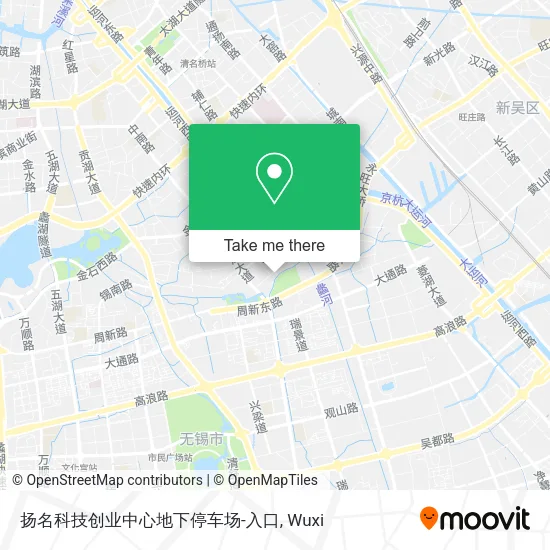 扬名科技创业中心地下停车场-入口 map