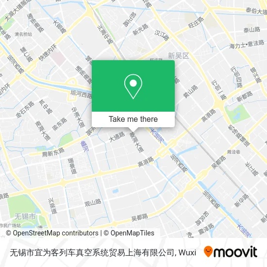 无锡市宜为客列车真空系统贸易上海有限公司 map