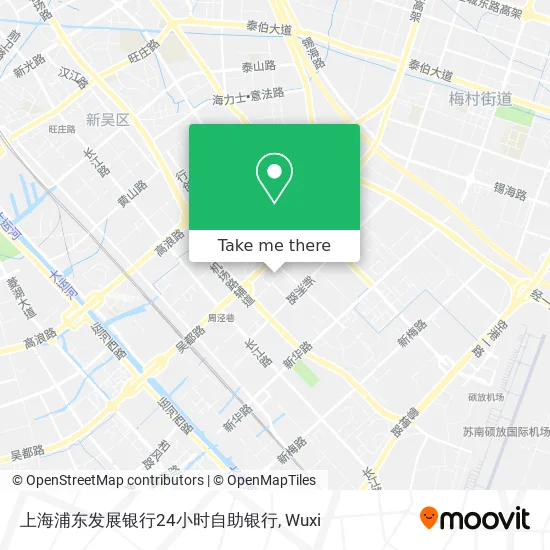 上海浦东发展银行24小时自助银行 map
