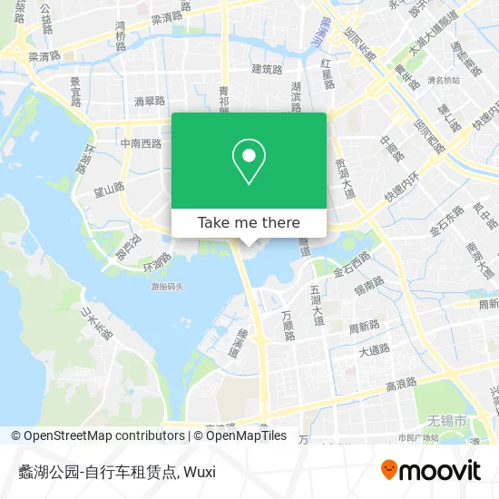 蠡湖公园-自行车租赁点 map