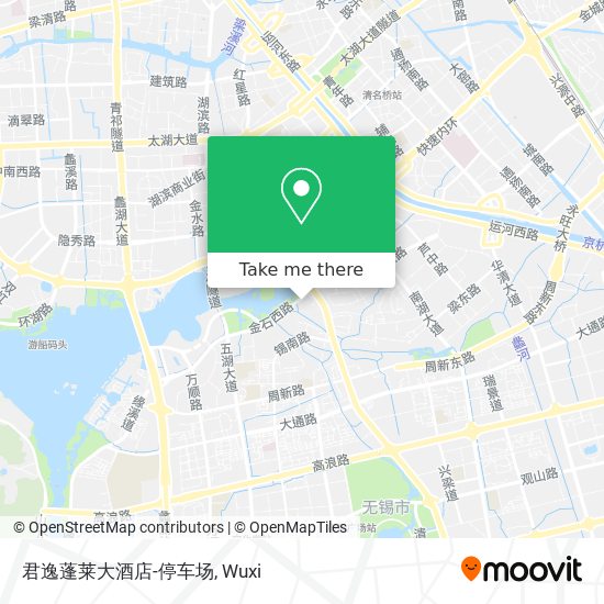 君逸蓬莱大酒店-停车场 map