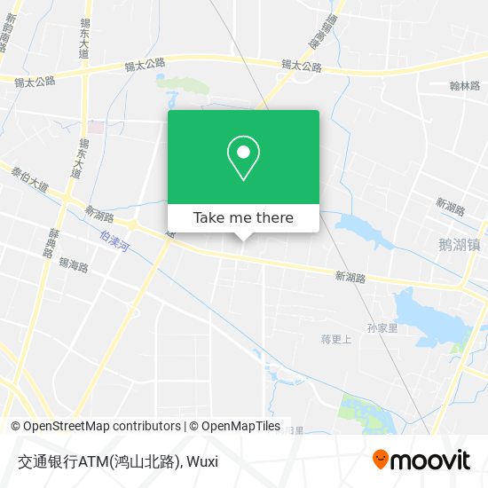 交通银行ATM(鸿山北路) map