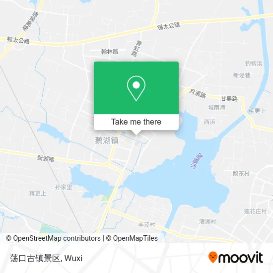 荡口古镇景区 map