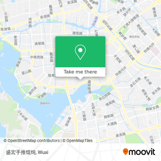 盛宏手推馄饨 map
