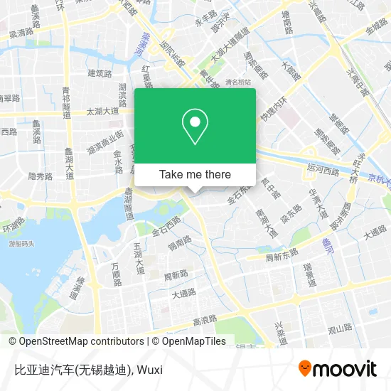 比亚迪汽车(无锡越迪) map