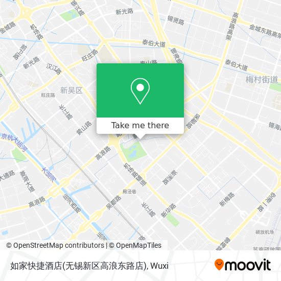 如家快捷酒店(无锡新区高浪东路店) map