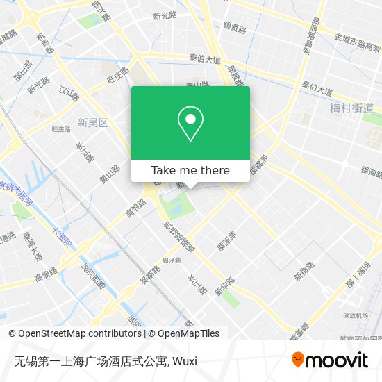无锡第一上海广场酒店式公寓 map