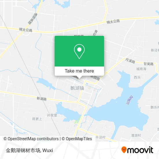 金鹅湖钢材市场 map