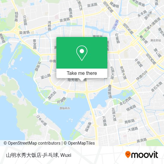山明水秀大饭店-乒乓球 map