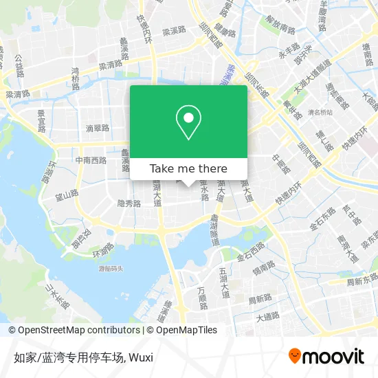 如家/蓝湾专用停车场 map