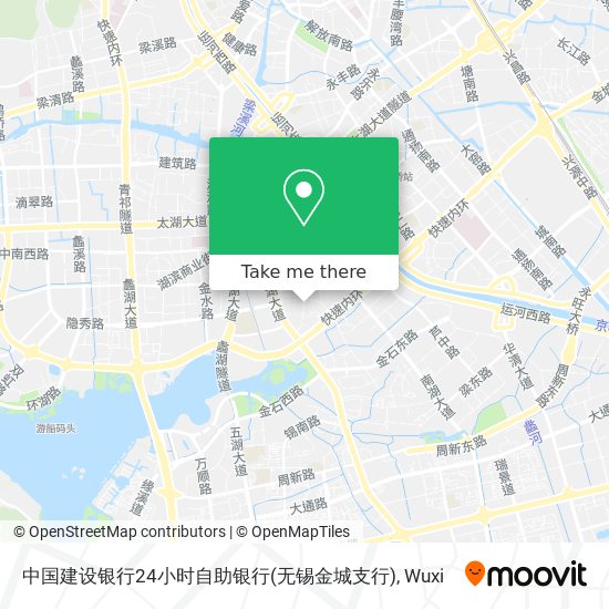 中国建设银行24小时自助银行(无锡金城支行) map