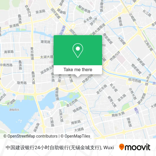 中国建设银行24小时自助银行(无锡金城支行) map