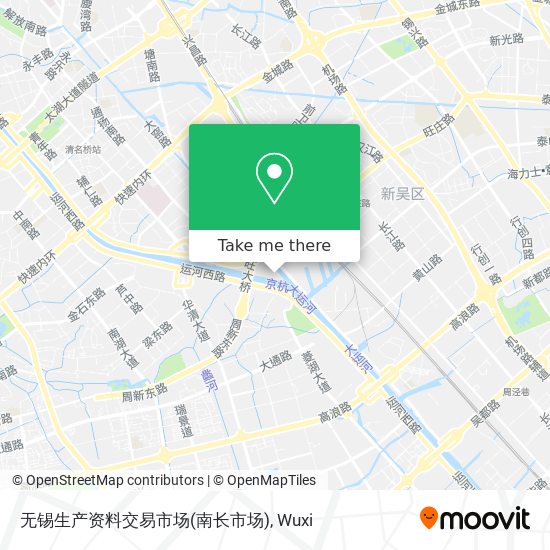 无锡生产资料交易市场(南长市场) map