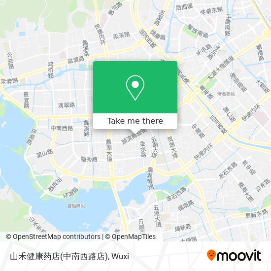 山禾健康药店(中南西路店) map