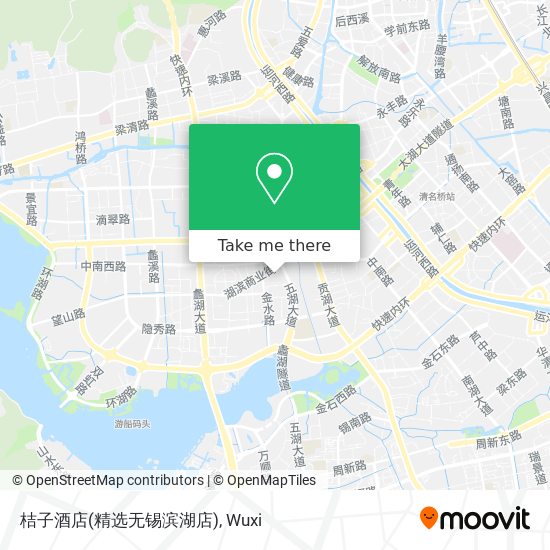 桔子酒店(精选无锡滨湖店) map
