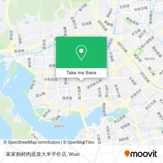 家家购鲜肉蔬菜大米平价店 map