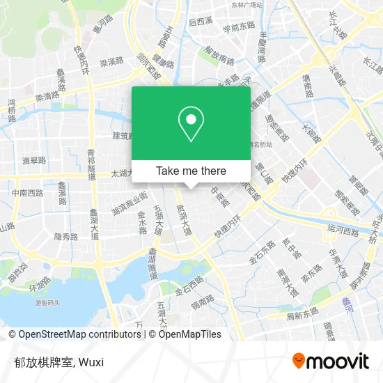 郁放棋牌室 map