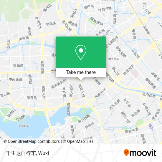 千里达自行车 map