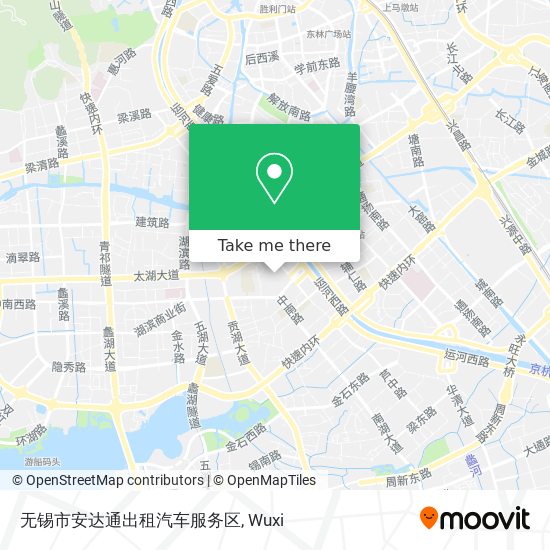 无锡市安达通出租汽车服务区 map