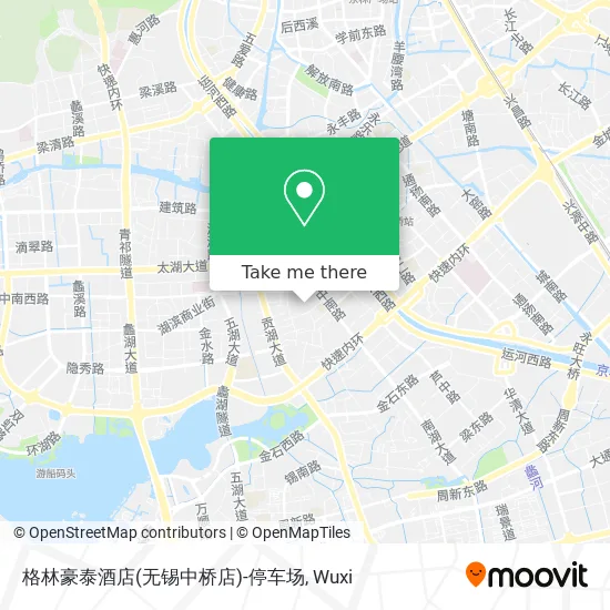 格林豪泰酒店(无锡中桥店)-停车场 map