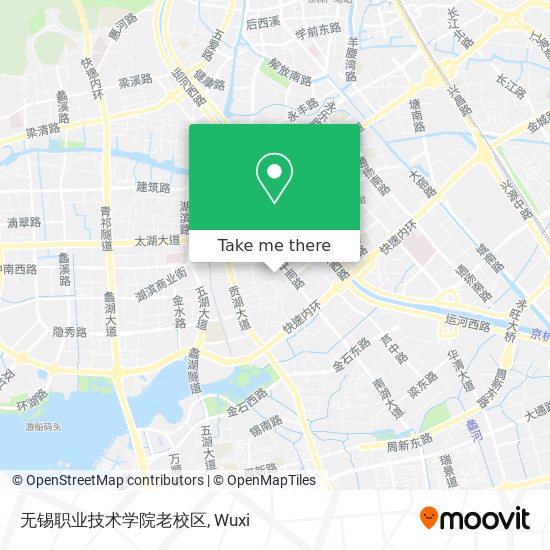 无锡职业技术学院老校区 map