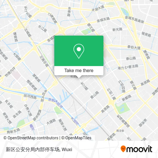 新区公安分局内部停车场 map