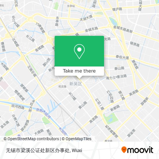 无锡市梁溪公证处新区办事处 map