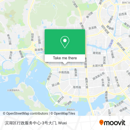 滨湖区行政服务中心-3号大门 map