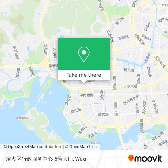 滨湖区行政服务中心-5号大门 map