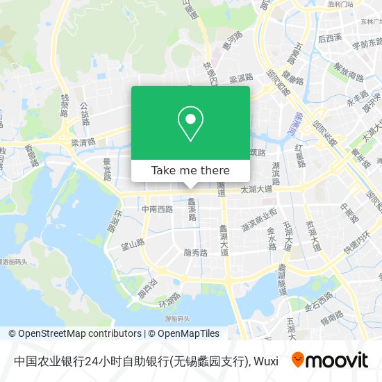 中国农业银行24小时自助银行(无锡蠡园支行) map