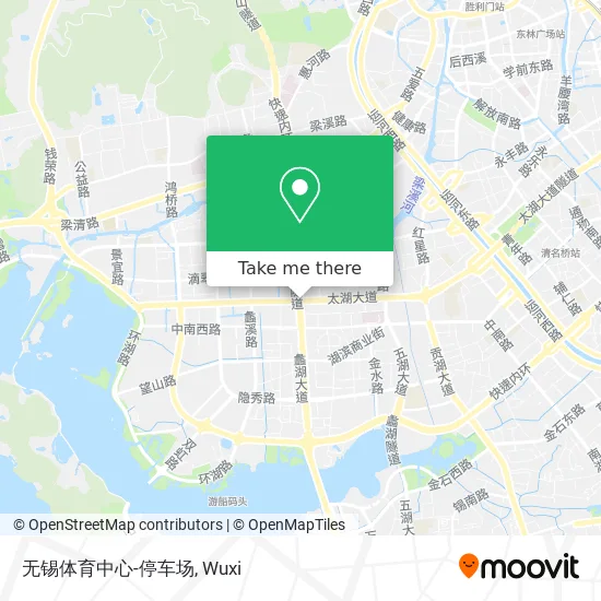 无锡体育中心-停车场 map