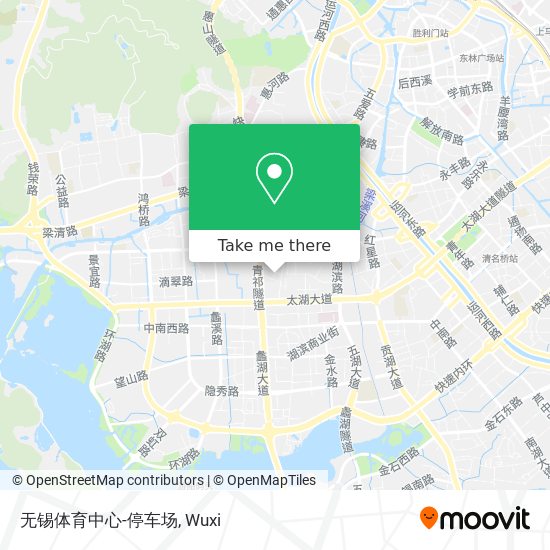 无锡体育中心-停车场 map