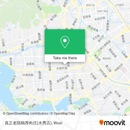 真正老陆稿荐肉庄(水秀店) map