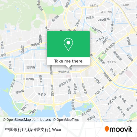 中国银行(无锡稻香支行) map