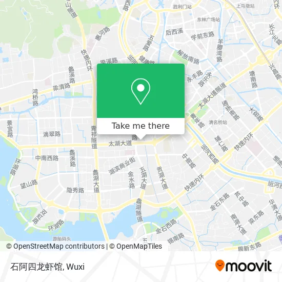 石阿四龙虾馆 map