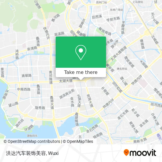 洪达汽车装饰美容 map